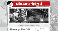 Desktop Screenshot of diktaattoriporssi.com