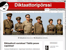 Tablet Screenshot of diktaattoriporssi.com